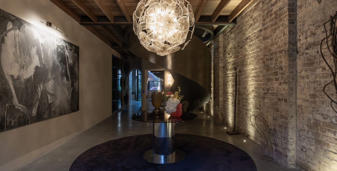 Custom Circular Rug for entry foyer