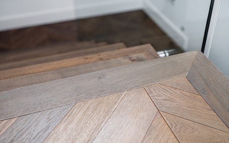 Flooring: Madera Chevron Vintage Brown