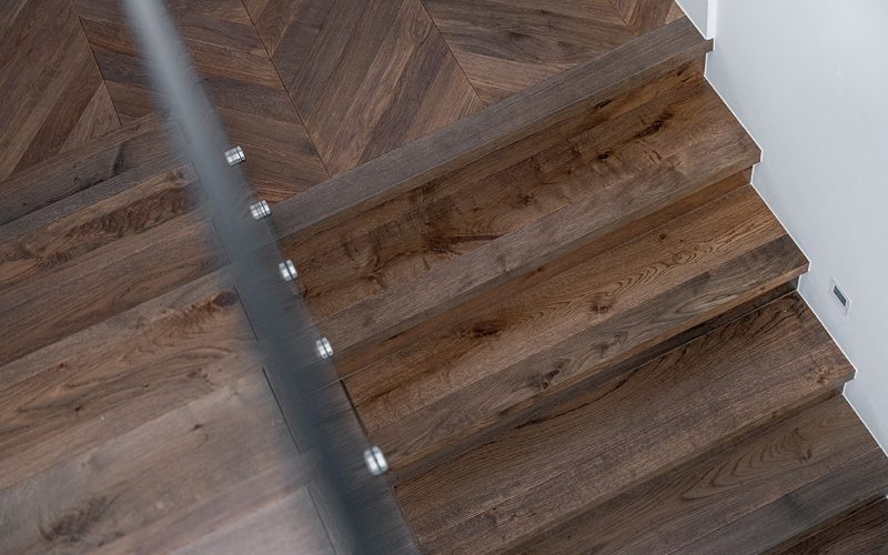 Flooring: Madera Chevron Vintage Brown