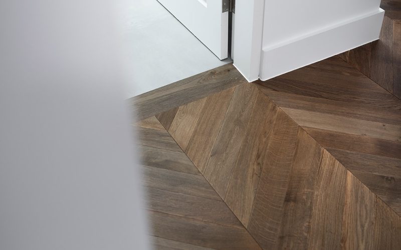 Flooring: Madera Chevron Vintage Brown