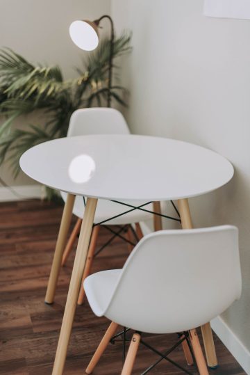 white chair